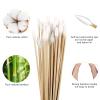 400 Pcs Pointed Tip Long Cotton Swabs in A Storage Box + 300 Pcs Round Tip Gun Cleaning Swabs + 200 Pcs Bamboo Cotton Swabs view 2