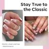 Modelones Medium Square Nail Tips - 510Pcs Fake Nails Gel Tips Pre-shaped Half Matte Full Cover Acrylic Gel Kit Press on Manicure Extension Art DIY Salon 15 Sizes view 4