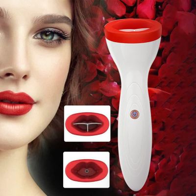 Altsuceser Electric Lip Plumper Tool, Lip Plumper Device, Physical Movement Lip Enhancer Plumper Tool, Lip Suction Plumper Mouth Tool 450mAh White