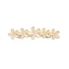 Vintage Hair Barrettes, Handmade Opal Hair Clips French Crystal Flower Hairpin Hair Accessories for Women Girl view 1