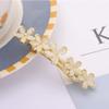 Vintage Hair Barrettes, Handmade Opal Hair Clips French Crystal Flower Hairpin Hair Accessories for Women Girl view 2