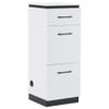 BarberPub Storage Cabinet for Barber Salon, Organizer with Tool Drawers for Hair Styling, Multi-Use Beauty Equipment, 2002 (White) view 1