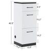 BarberPub Storage Cabinet for Barber Salon, Organizer with Tool Drawers for Hair Styling, Multi-Use Beauty Equipment, 2002 (White) view 3