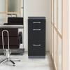BarberPub 40.5"x15.8"x15.2" Salon Storage Cabinet Barber Organizer with Tool Drawers for Hair Styling Multi-Purpose Beauty Equipment for Barber Salon 2002 (Black) view 2