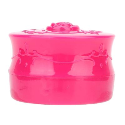 Powder Puff And Container, Vintage Rose Empty Makeup Loose Powder Dispenser Box Loose Powder Container Cosmetic Case with Powder Puff for Travel(Red)