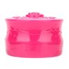 Powder Puff And Container, Vintage Rose Empty Makeup Loose Powder Dispenser Box Loose Powder Container Cosmetic Case with Powder Puff for Travel(Red) view 1