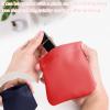 4Pcs Pocket Cosmetic Bag for Purses, Leather Small Makeup Bag Cosmetic Pouch for Women, Portable No Zipper Makeup Pouch Coin Purse Jewelry Pouch Travel Storage for Cosmetics Headphones Jewelry view 3
