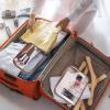6Pcs Crystal Clear PVC Travel Toiletry Bag Kit for Women Men, Waterproof Vinyl Packing Organizer Storage Bags with Zipper Handle Straps, Cosmetic Pouch Carry on Airport Airline Compliant Bag Handbag view 4