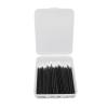 100 Pack Disposable Eyeliner Brush with Storage Box, Disposable Eyeliner Applicator for Eyeliner Bottles and Eyeliner Creams, Makeup Tool with Thin Brush Tip for Lip Liner Eye Liner view 1