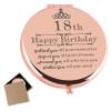 18th Birthday Gifts for Girls Rose Gold Compact Makeup Mirror 18 Year Old Girl Birthday Gift 18th Birthday Gift for Daughter Granddaughter Niece Sister Friends 18th Birthday Present for Girls view 1