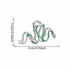 2 PCS Fashionable Green Snake Design Metal Hair Claws Non Slip,Big Hair Claws Clips Halloween Gothic Women Girls Hair Accessories view 2