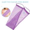 FOMIYES 2pcs Drawstring Bath Towel African Wash Net African Net Scrub Exfoliating Skin Brush Practical Back Scrubber Bath Washcloth African Washcloth Cleansing Body Scrubber Shower Net view 4