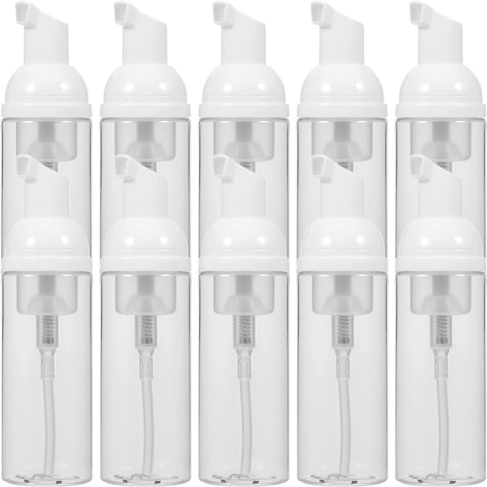 FOMIYES 28pcs Foaming Bottle Dispenser for Travel Compact Mousse Pump Containers for Facial Cleanser Shampoo and Soap for Gym and Travel
