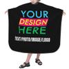 Custom Hair Cutting Cape, Personalized Kids Haircut Cape with Adjustable Neckline, Custom Barber Cape with Your Image/Logo/Text, Hairdressing Apron for Home Salon and Barbershop view 2