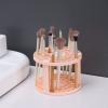 ANGGREK Makeup Brush Holder,Makeup Brush Holder,49 Hole Large Capacity Multifunctional Nail Brush Holder Round Makeup Brush Organizer Brush Pencil and other Makeup Brush Drying view 3
