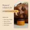 GLO Melanin Turmeric Scrub for Dark Spots, Brightening Inner Thighs Bikini Area Underarms, Natural Exfoliating Face view 2