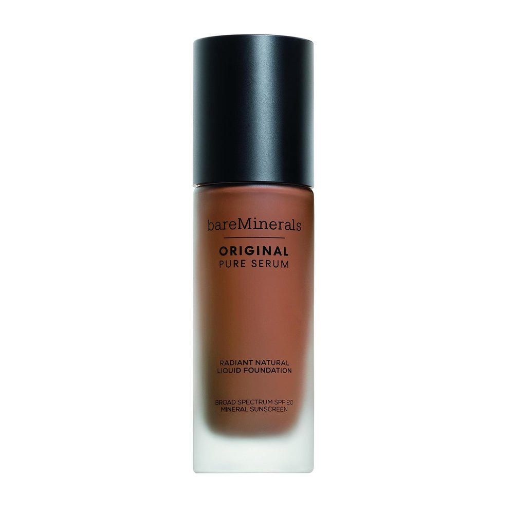 bareMinerals Original Pure Serum Radiant Natural Liquid Foundation Mineral SPF 20, Deep Cool 5, Vegan, Cruelty-Free & Dermatologist-Tested
