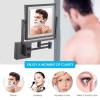 Shaving Mirror Wall Mounted with LED Lighted Rechargeable Double Sided 3X Magnifying 360 Rotation Cosmetic Vanity Mirror Extendable Arm for Bathroom Hotel view 3