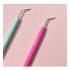 Metal Lash Lift Tool Set 2 pcs, Upgrade Eyelash Separate Tools With Groove Like Y Brush, Lash Comb Mini Size For Females Small Hand Popular Eyelash Lifting Stick Pink + Blue - Reusable 1000 Usage view 1