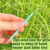Metal Lash Lift Tool Set 2 pcs, Upgrade Eyelash Separate Tools With Groove Like Y Brush, Lash Comb Mini Size For Females Small Hand Popular Eyelash Lifting Stick Pink + Blue - Reusable 1000 Usage view 2