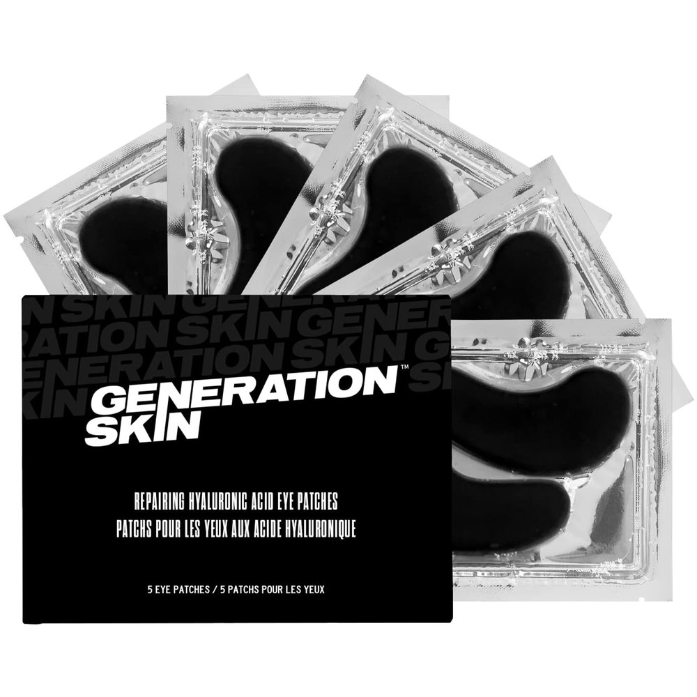 Generation Skin Eye Patches for Dark Circles and Puffiness, Under Eye Mask with Hyaluronic Acid, Vegan and Cruelty-Free Under Eye Patches, Hyaluronic Acid Eye Masks, 5-Pack