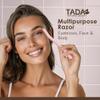 TADA Natural Beauty Biodegradable Dermaplaning Tool 12pk, Face Eyebrow Face Razors, Face Shaver & Exfoliating (Pink) view 2