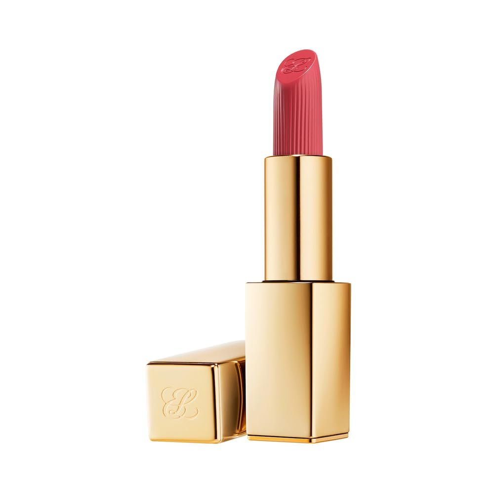 Este Lauder Pure Color Long Lasting Cream Lipstick for Women with Cream Finish | Plumping & Nourishing 0.12 Ounce, 420 Rebellious Rose