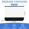 Inbagi 20 Pieces Blank Cosmetic Bags Canvas 9 x 6.9 Inch Sublimation Makeup Bags Bulk with Zipper Blank DIY Toiletry Pouch Canvas Travel Bag for Travel Pen Pencil Storage view 2