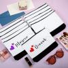 Inbagi 20 Pieces Blank Cosmetic Bags Canvas 9 x 6.9 Inch Sublimation Makeup Bags Bulk with Zipper Blank DIY Toiletry Pouch Canvas Travel Bag for Travel Pen Pencil Storage view 4