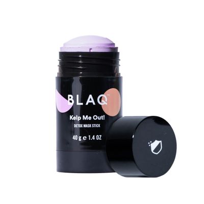 BLAQ Kelp Me Out Detox Mask Stick with Marine Algae and Kaolin Clay - Fast, mess free application - To calm, nourish, purify, protect, rejuvenate tired, dull-looking skin with anti-aging properties