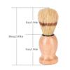 12Pcs Men Shaving Brush Wood Handle, Professional Salon Tools Hand Crafted Shaving Brush Wood Handle Shave Brushes Handmade Pure Badger Hair Brush for Men view 2