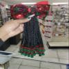 Clip N Go Braided RED AND GREEN Kid Ponytail with elastic band 14 INCH (1) view 2