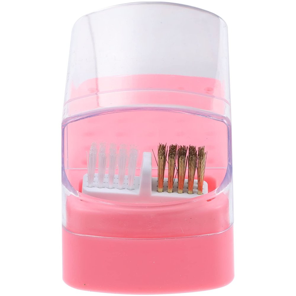 Manicure Nail Drill Bit Holder 30 Hole Plastic Storage Box