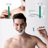 50 Pack Shave kit in Bulk 3 Blades Shave Disposable Razor with Protective Cap 12g Cream Individually Wrapped Paper Box for Hotel,Airbnb, Homeless,Shelter Camping Travel On The Go view 3