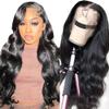 13x4 Body Wave Lace Front Wigs Human Hair for Black Women 150% Density HD Lace Front Wigs Human Hair Pre Plucked with Baby Hair Natural Hairline Brazilian Virgin Human Hair Wigs (28 Inch) view 1