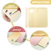 FRCOLOR 2set Acrylic Makeup Mixing Palette with Spatula Cosmetic Foundation Plates for Easy Mixing and Application for view 3
