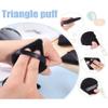 2 Pieces Triangle Powder Puffs Face Cosmetic Powder Puff Washable Reusable Soft Plush Powder view 4