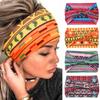 Acenail African Floral Boho Cotton Headbands for Women - Wide Knotted Turban Hairbands, Elastic Non-Slip Hairbands for Workout, Running, Yoga, Bohemian Hair Accessories Pack of 4 (#2 Gorgeous) view 1