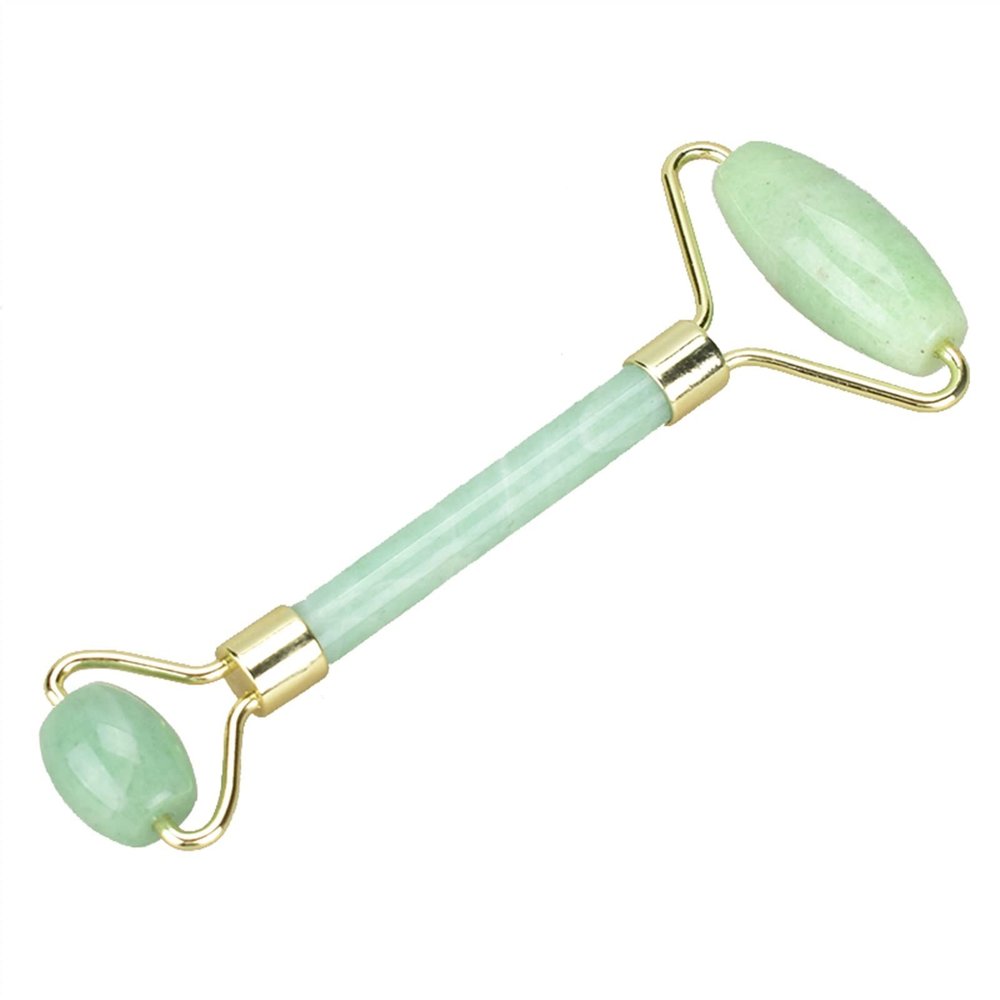 KENID Double Head Jade Rollers for Face Green Jade Massage Roller Cellulite Wrinkle 1Pcs