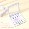 meekoo 30 Pcs Press on Nail Packaging Box with 90 Pcs Adhesive Double Sided Tape Artificial Nail Display Case Storage Container Box Acrylic Packaging Organizer for Art Home Salon(White) view 3