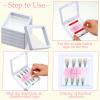 meekoo 30 Pcs Press on Nail Packaging Box with 90 Pcs Adhesive Double Sided Tape Artificial Nail Display Case Storage Container Box Acrylic Packaging Organizer for Art Home Salon(White) view 4