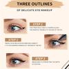 Go Ho Black Liquid Eyeliner Stamp,Eyeliner Stamp Wingliner,Winged Eyeliner Stamp for Cat Eyes,Double-Side Waterproof Liquid Eyeliner Pen,Long-lasting Smudge-proof Eye Liner Makeup Tools,1 PC view 2