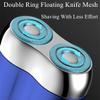 MiNGQIU Newest Mini Shaver Portable Electric Shaver,Pocket Size USB Rechargeable Men Rotary Shaver,Portable Wet and Dry Rechargeable Men Rotary Shaver,Electric Razor for Men (Grey-2PCS) view 4