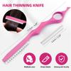 Professional Hair Cutting Scissors Sets Stainless Steel Barber Hairdressing Scissors Multifunctional Salon Thinning Scissors Straight Shears Tools for Men Women Home Use (Pink) view 4