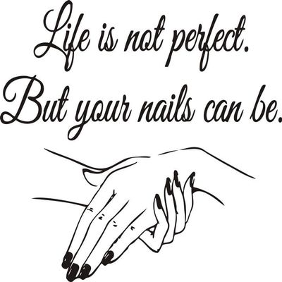 Window Vinyl Decal Nail Salon Quote Wall Sticker Nail Art Polish Wall Mural Beauty Salon Decoration Manicure Vinyl Art 58X36CM