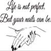 Window Vinyl Decal Nail Salon Quote Wall Sticker Nail Art Polish Wall Mural Beauty Salon Decoration Manicure Vinyl Art 58X36CM view 1