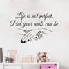 Window Vinyl Decal Nail Salon Quote Wall Sticker Nail Art Polish Wall Mural Beauty Salon Decoration Manicure Vinyl Art 58X36CM view 2