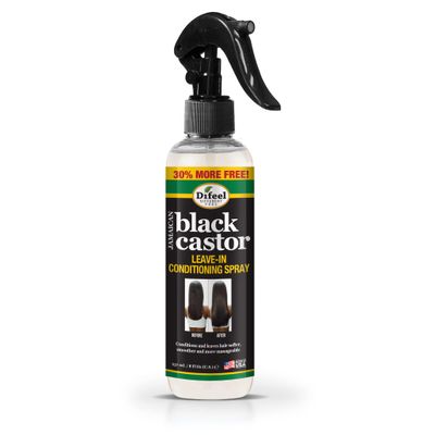 Difeel Jamaican Black Castor Leave-in Conditioning Spray 8 oz. - Hair Oil Spray for Hair Growth, Moisturizing, Hair Thickening, Detangling Treatment, Anti-Frizz