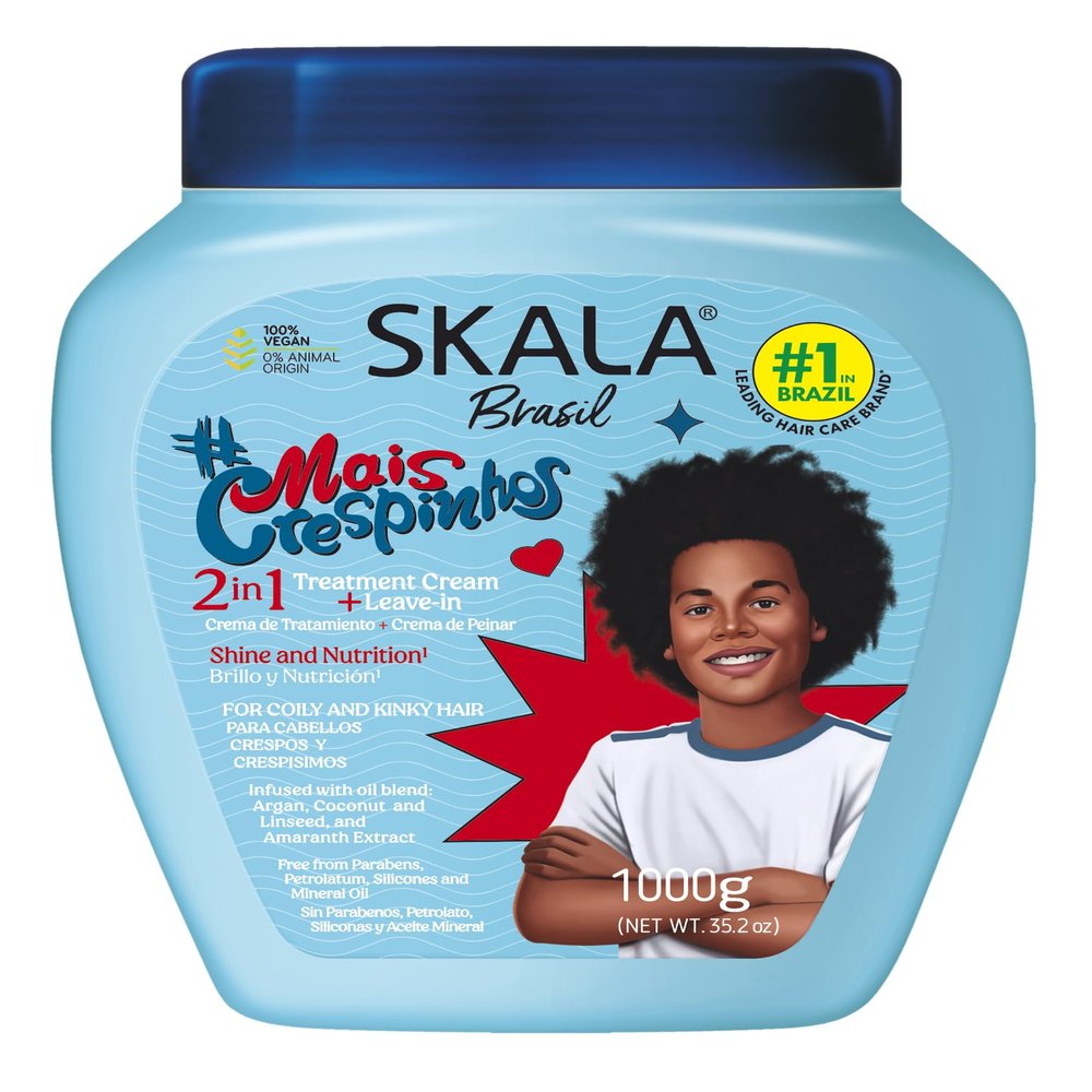 SKALA Mais Crespinhos 2 in 1 Creme para Pentear/Creme Hidratante, Net.Wt 1000g