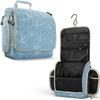 VENTURE 4TH Hanging Travel Toiletry Bag for Women & Men  Large Toiletry Organizer with 17 Compartments, Removable TSA Pouch, Travel Wash Bag for Toiletries, Makeup & Shaving Kit (Blue Flowers) view 1
